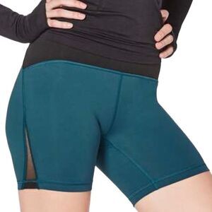 Lululemon Train Times Short 6" Inseam Nile Blue / Black Size 8